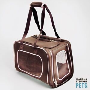 EUC Martha Stewart Brown Pet Carrier